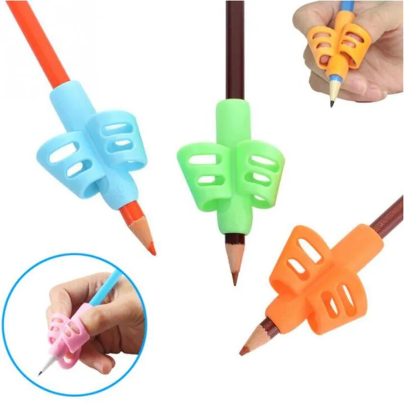4Pcs Pencil Grips Kids Handwriting Posture Correction Training Grippers Writing AIDS Pens Holding for Toddler Children Gifts