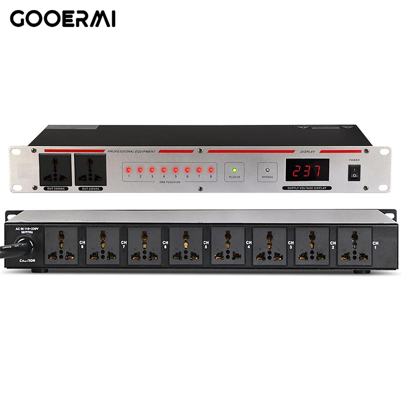 Professional Power Sequencer Single Independent Switch Timingpower Supply Voltage Display Stage KTV Conference Equipment