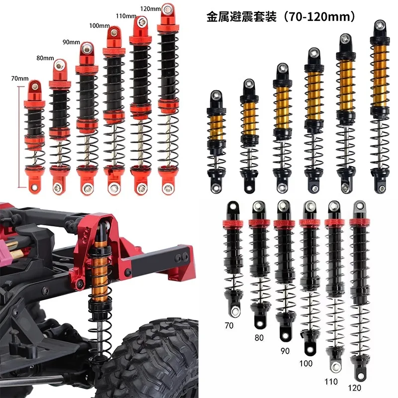 Metal Shock Absorber with Double Segment Spring Suspension for 1/10 RC Crawler Car AXIAL SCX10 II  90046 RC4WD D90 DIY Parts