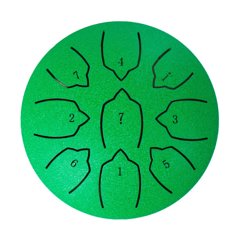 Fotografia 7: Tambor de Língua de Aço (Rain Drum) de 4 Polegadas com 9 Notas, Impermeável, Mini Tambor Chakra, Ideal para Meditação, Yoga e Educação