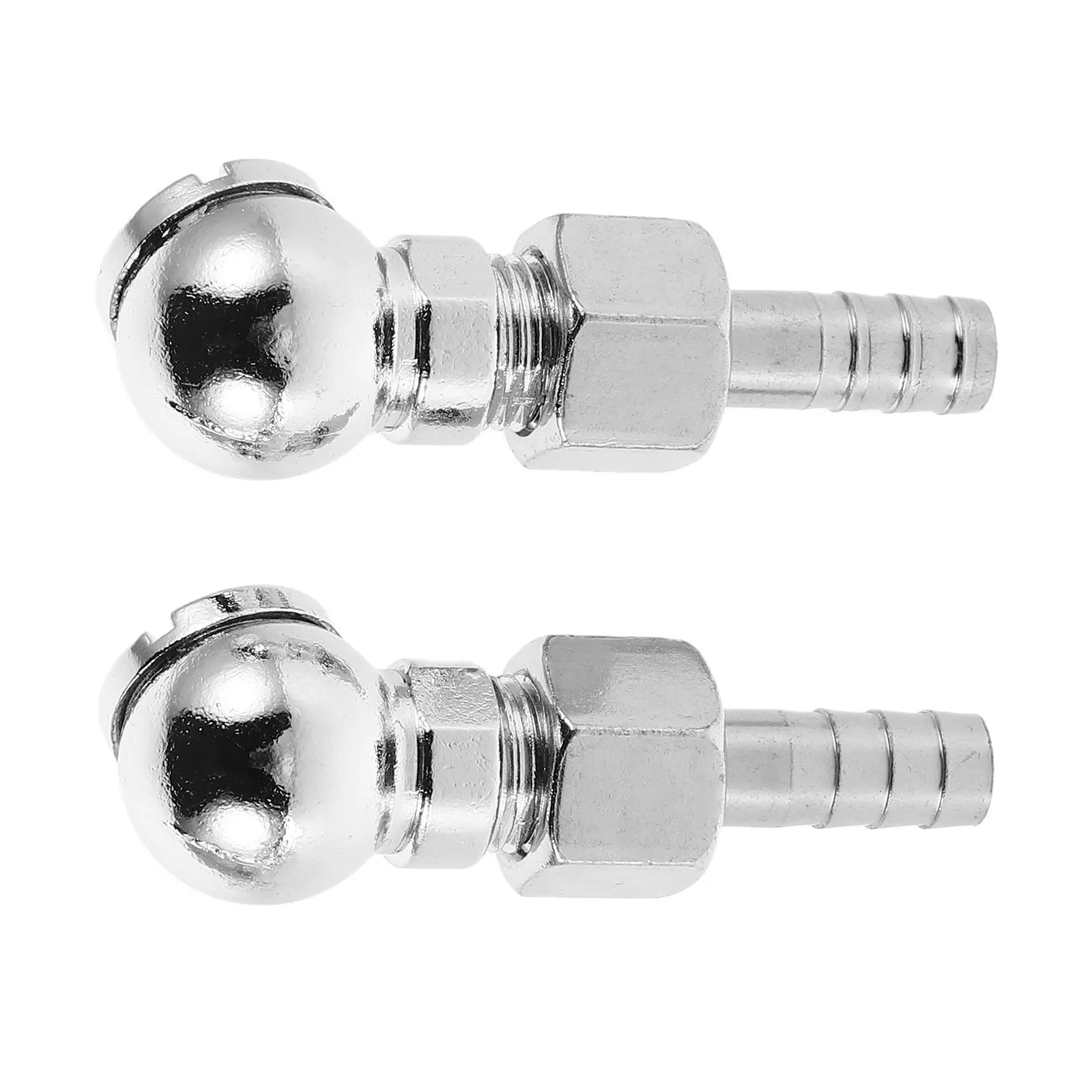 2Pcs Heavyduty Zinc Alloy Tire Inflator Chuck Ball Foot Quick Connect Nozzle for Car Truck Air Compressor Hose Tire Valve