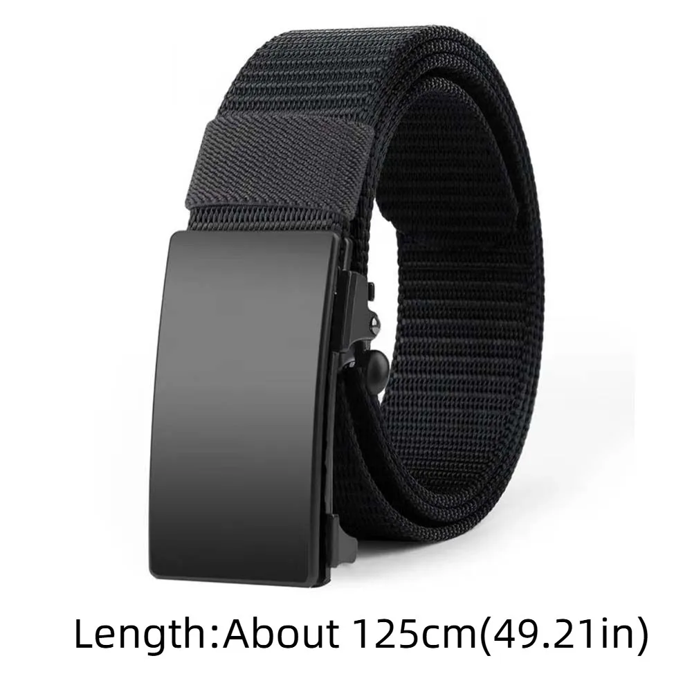 قابل للتعديل سبيكة الرجال حزام من النايلون بلون الملمس القماش حزام التلقائي مشبك دائم قوي حزام من القماش حلية