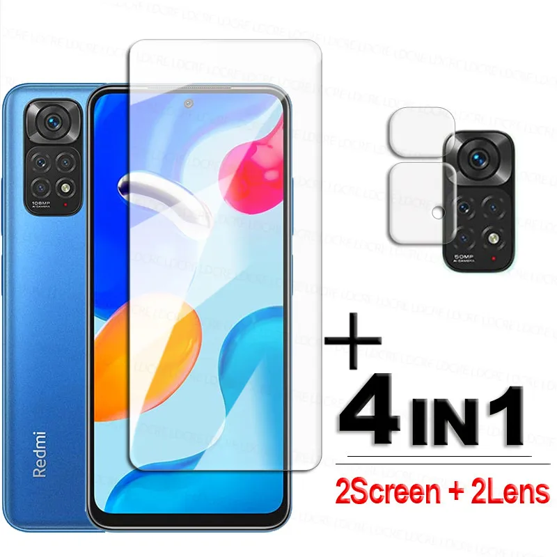 Voor Xiaomi Redmi Note 11S Glas Vol Lijm Screen Protector Redmi Note 11S Gehard Glas 9H Lens film Voor Redmi Note 11S Global