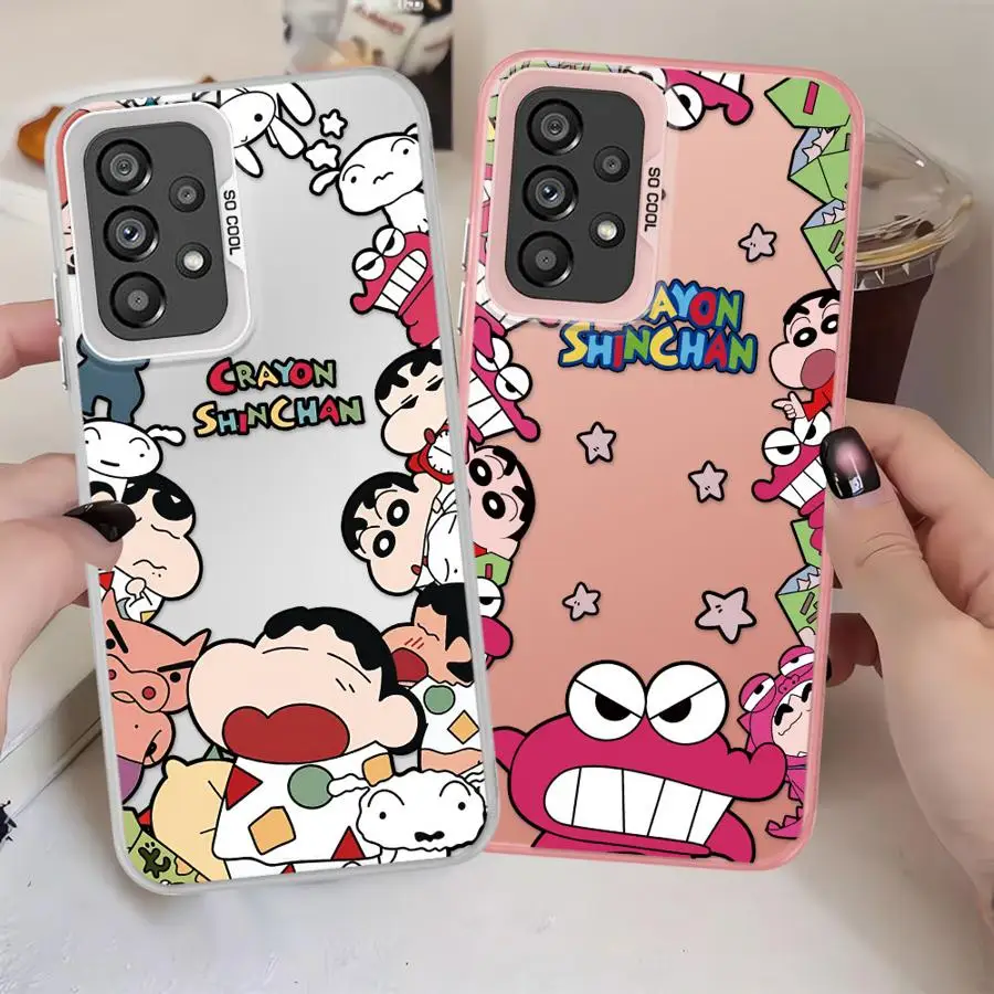 

Case for Samsung Galaxy A54 A72 A14 A56 A32 A36 A12 A17 A52 A23 A71 A25 A73 A16 A34 A13 Phone Cover C-Crayon S-ShinChan Cartoon