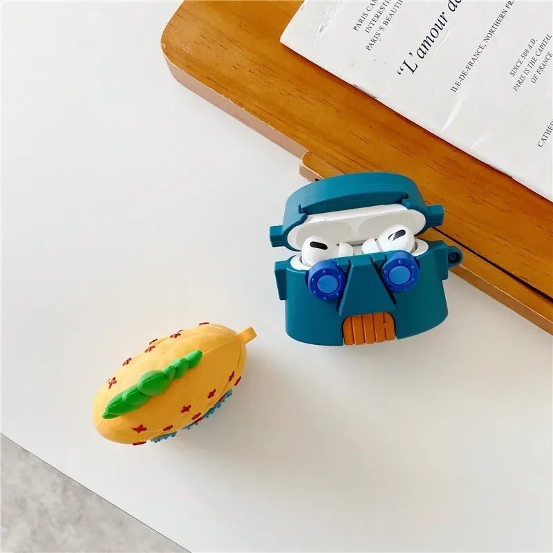 SpongeBob Pineapple House 3D Cartoon Earphone Case for AirPods Pro AirPods 3 2 1 Bluetooth Headset Box Cute Case Charging Cover