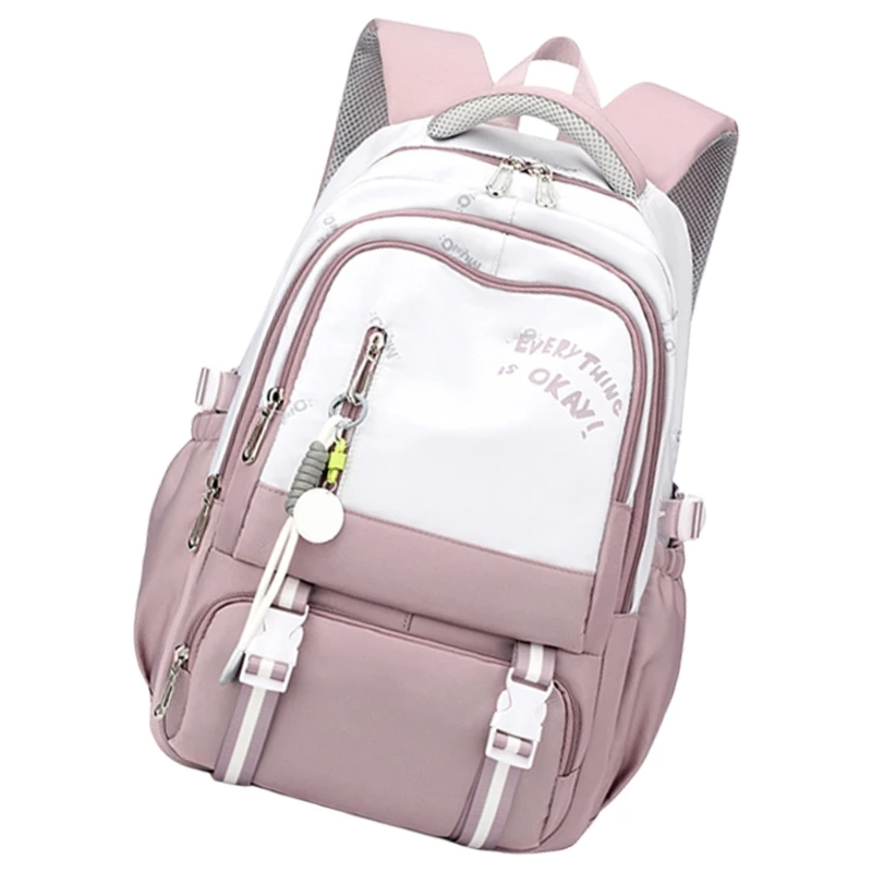 Mochila escolar para adolescentes, mochila para ordenador portátil, mochila nailon capacidad para niños y niñas