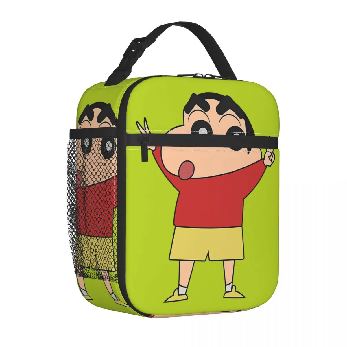 Crayons Shin-chans Insulated Lunch Bags Thermal Meal Container Leakproof Tote Lunch Box Food Storage Bags School Picnic