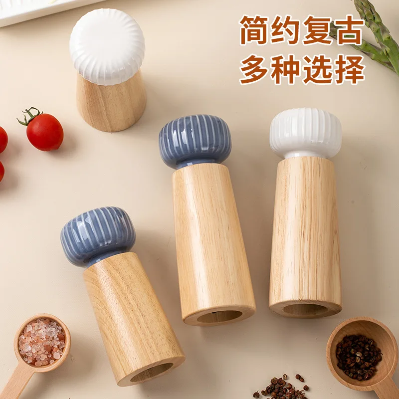 Nordic Pepper Grinder Manual Coarse Salt Grinding Bottle Seasoning Spice Ceramic Core Black Pepper Grinding Seasoning Bottle