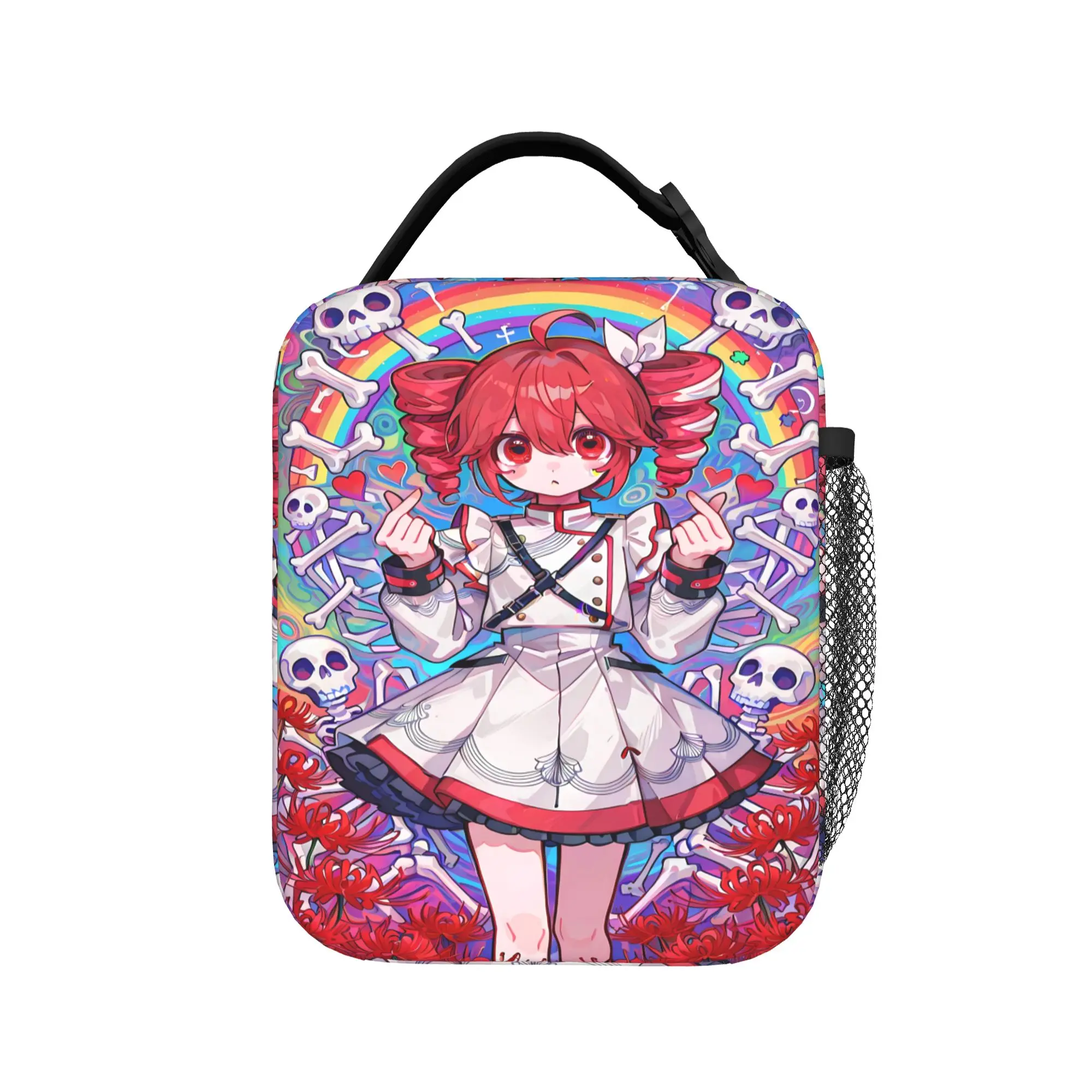 Lunch Bag Kasane Teto Rainbow Dress Anime Outdoor Picnic Lunch Box For Men  Casual Portable Designer Tote Food Bags