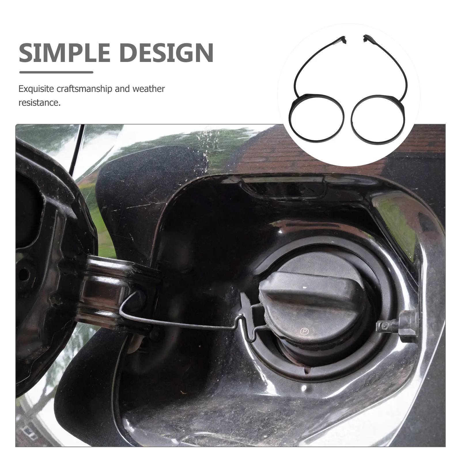 

2Pcs Fuel Tank Cap Rope Rubber Replacement Direct Fit Easy Install Durable Auto Fuel Cap Tether Car Gas Oil Rope