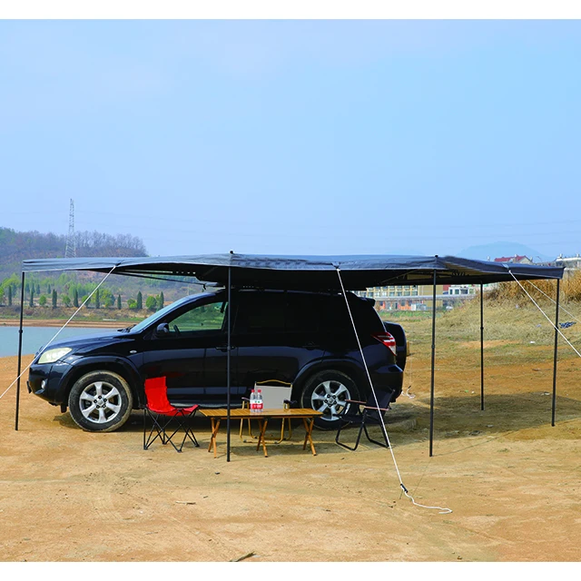 New Version 4WD Foxwing 270 Degree free standing Fan Car Rooftop Side Awning for Camping