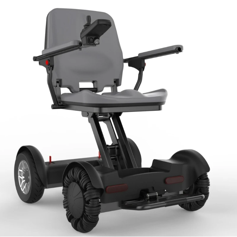Electric elderly scooter one-button automatic folding aluminum alloy frame mobile phone remote control intelligent remote