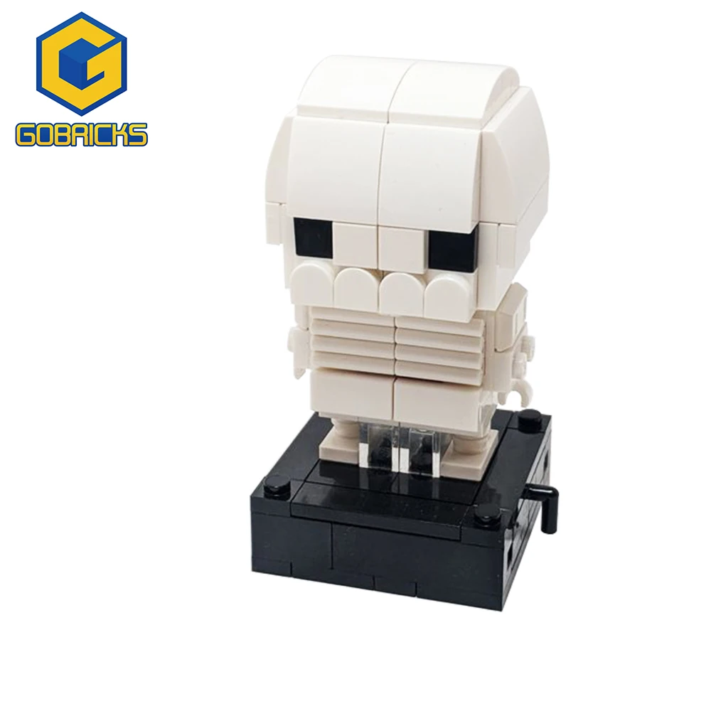 Gobricks MOC تشريح Brickheadz نموذج بنة مجموعة الطوب الجسيمات الملحقات لغز لعب للأطفال هدايا عيد ميلاد