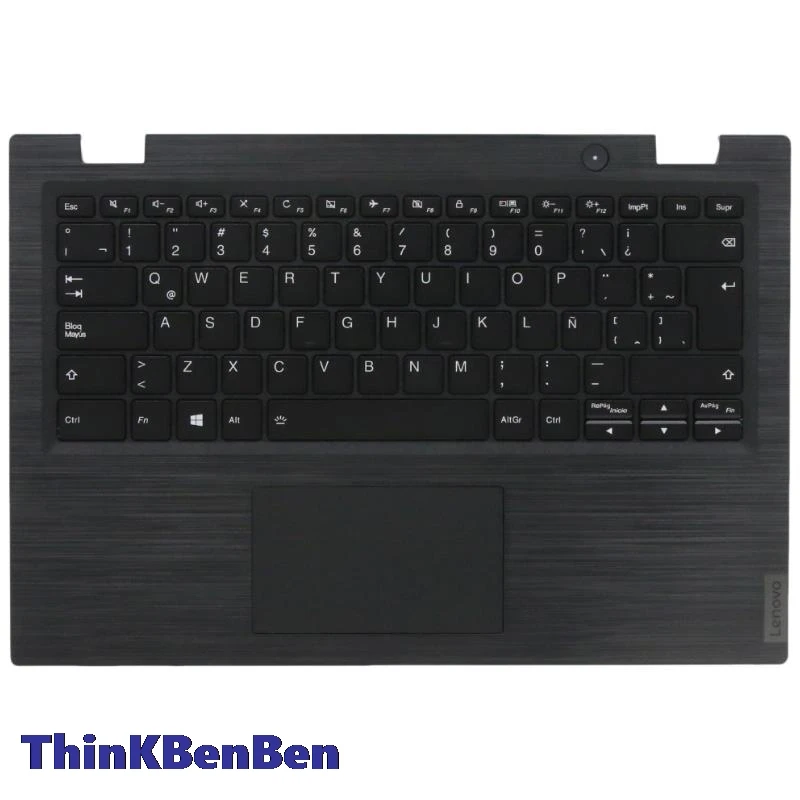 

LAS Latin Spanish Black Keyboard Upper Case Palmrest Shell Cover For Lenovo 14W 5CB0S95281