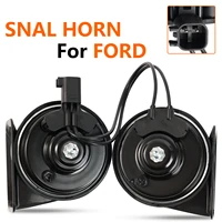 Par de cuernos de caracol de doble tono, 12V, 120db, para Ford Fiesta Focus Fusion Mondeo Crown Victoria Mustang EcoSport Espace Explorer Edge