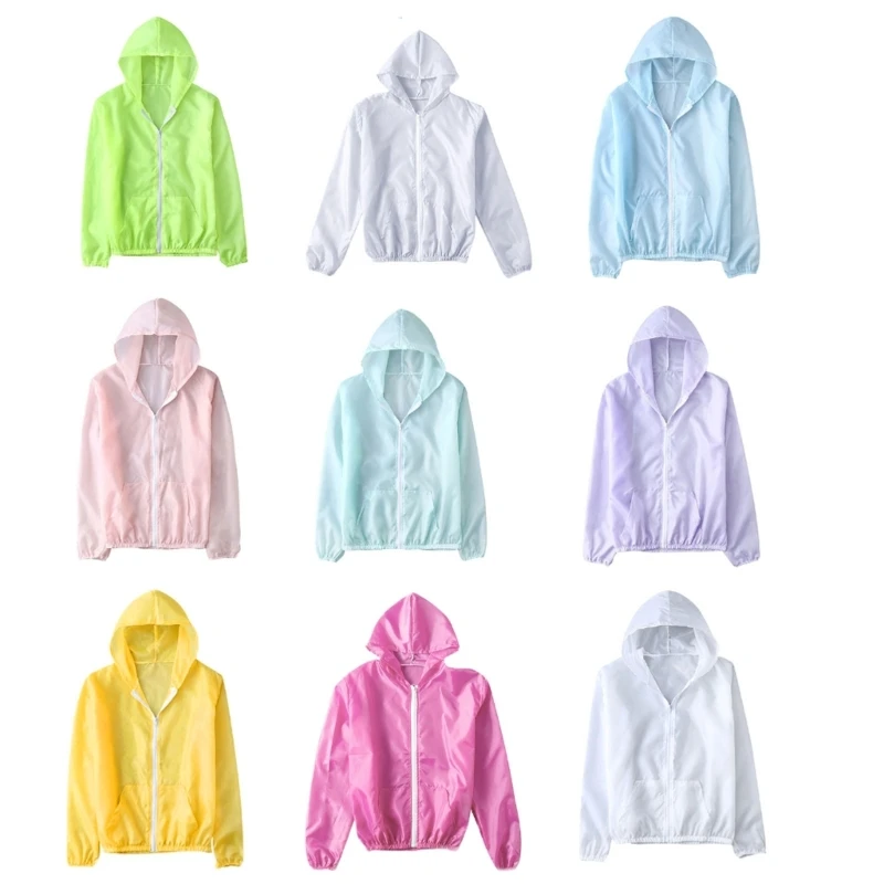 Women Summer for Sun for Protection for Jacket Long Sleeve Zip Up Hoodie Pockets