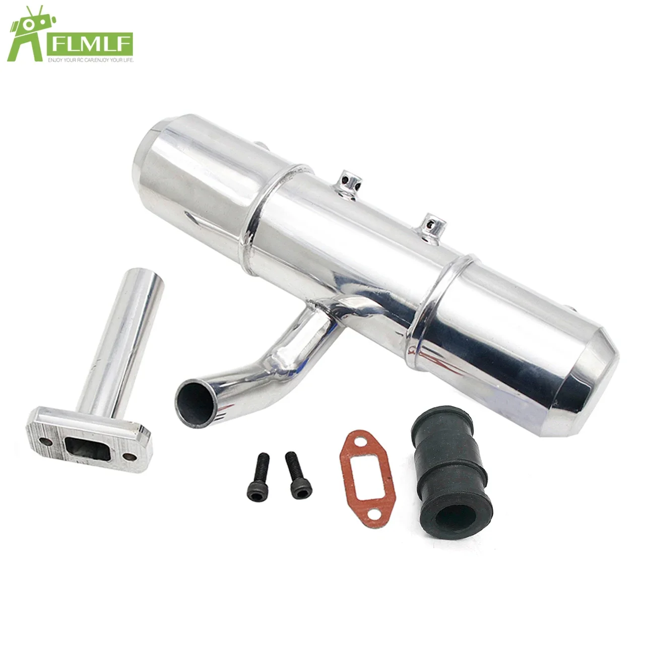 Exhaust Tuned Pipe Fit for 1/5 HPI ROVAN ROFUN KM BAJA 5B 5T 5SC SS Monster Truck Buggy Rc Car Parts