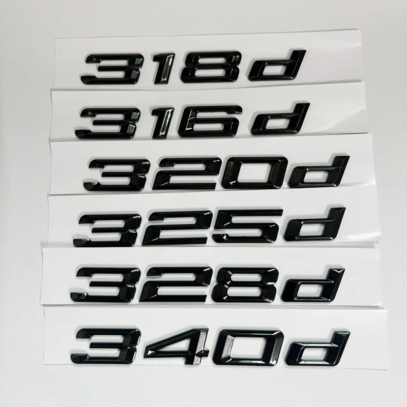 

Suitable for BMW tail rear car label 316d318d320d325d328d330d335d340d letter logo digital label