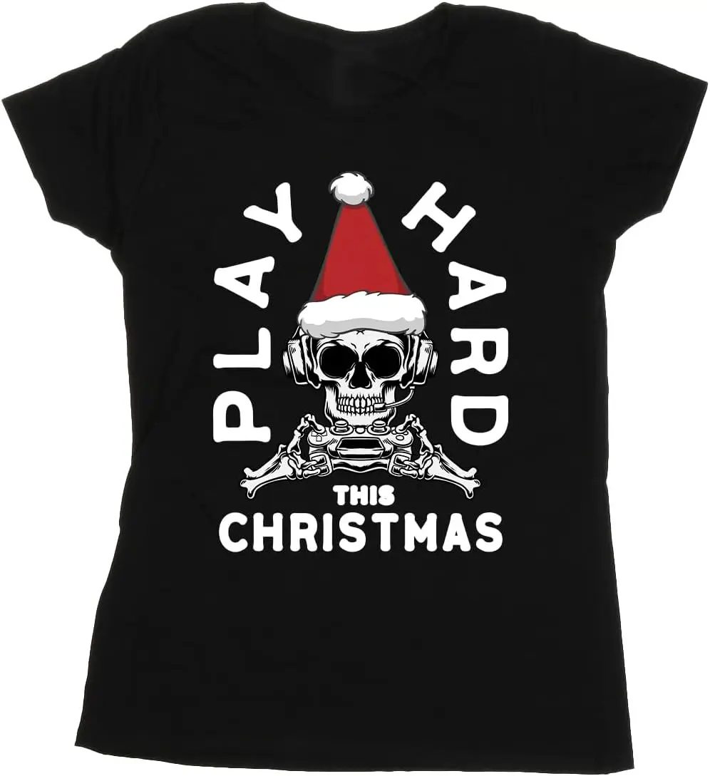 T-shirt Play Hard This Christmas pour femmes