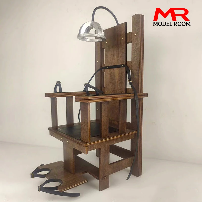 1/6 Scale Soldier Wooden Torture Instrument Electric Chair Model Scene Accessories Fit 12'' Male Female Action Figure Body Dolls