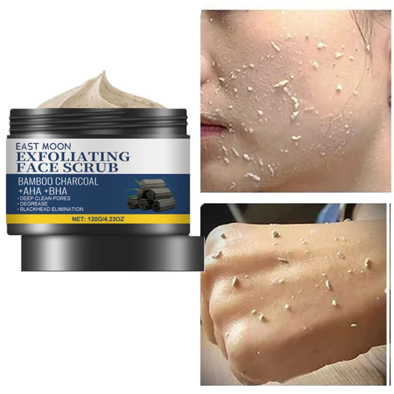 

Gentle exfoliating charcoal facial Repair Remove Dead Skin scrub for comfortable cleansing and moisturizingof the face Whitening