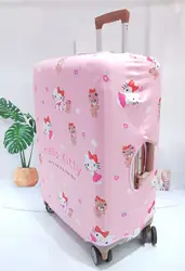 Anime Sanrio Stretch Cloth Suitcase Cover Hello Kitty Cinnamoroll Pole Traveling Case Protective Cover Draw-Bar Box Cover Gift