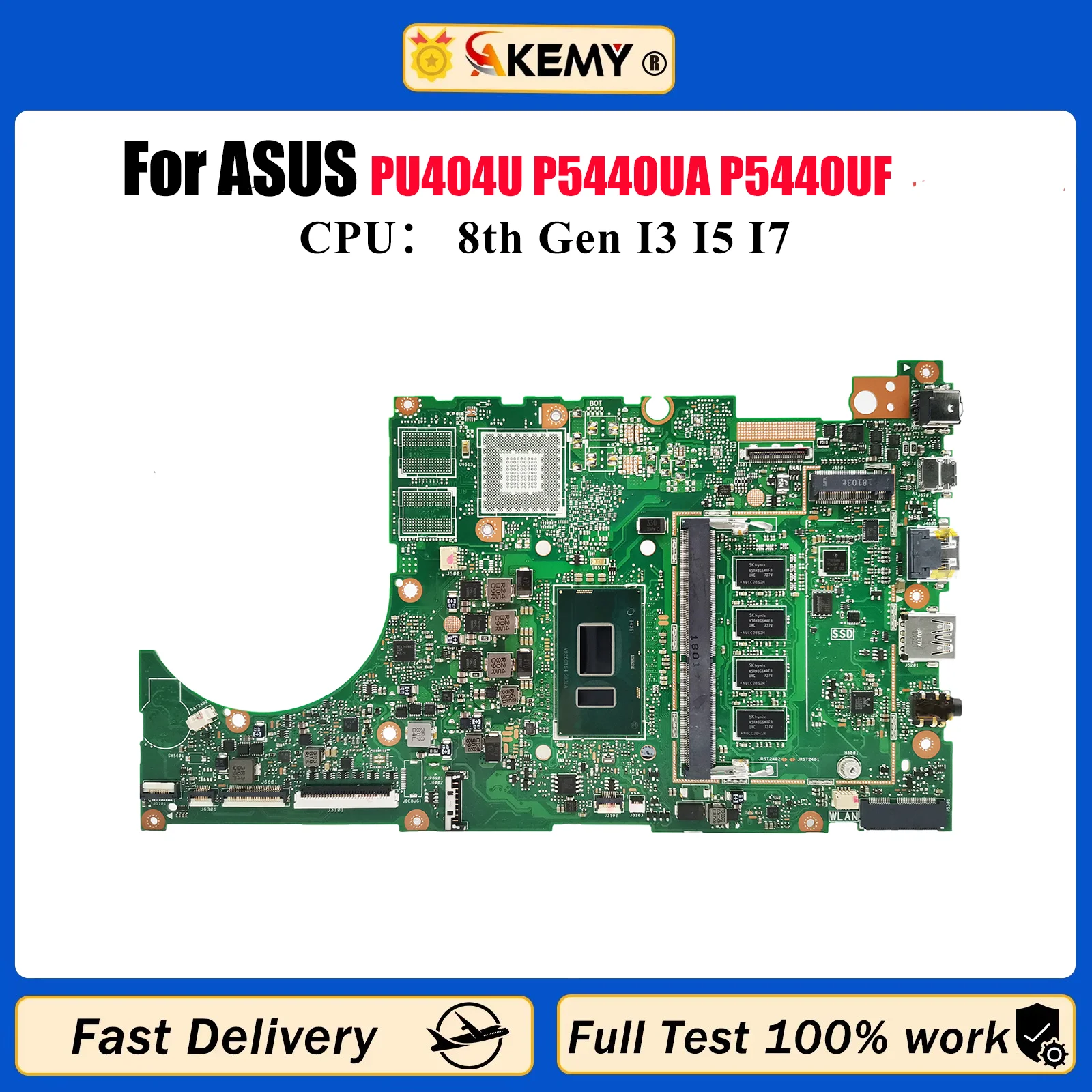

P5440UA Материнская плата для ноутбука ASUS ProArt P5440U PU404U P5440UA P5440UF Материнская плата для ноутбука с процессором I3 I5 I7 100% tests OK stk