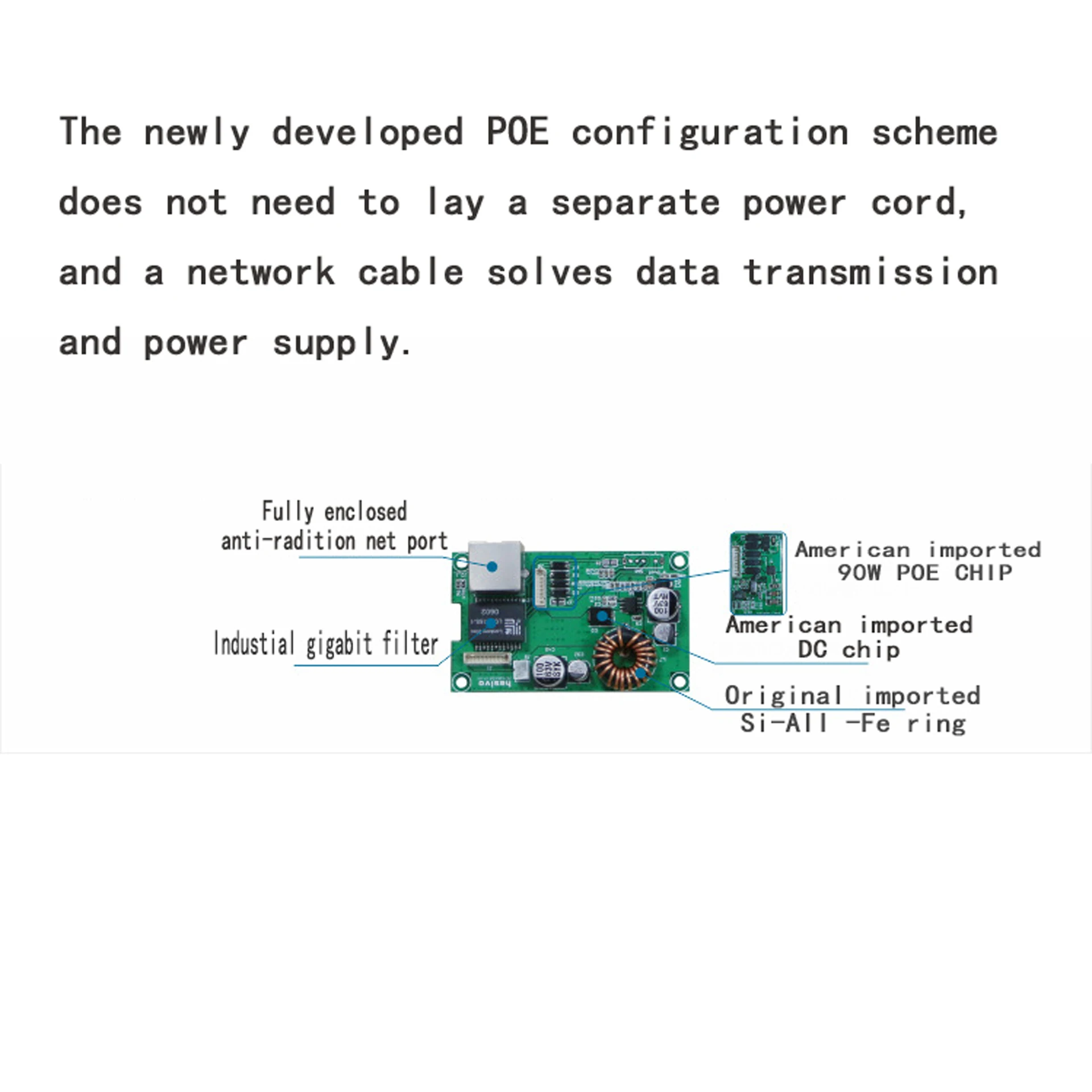 25W|30W| 48W  POE Separator Power supply Module, max 60W  Standard IEEE802.3 af/at/bt Poe  Splitter ,output DC 12V/24V