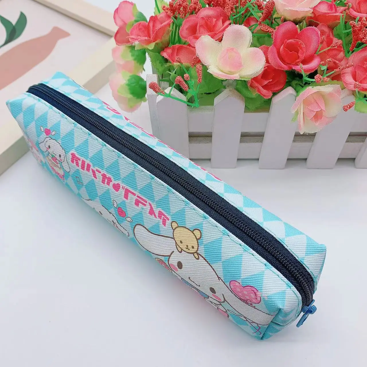 Cinnamoroll Kuromi My Melody Pompompurin Sanrio Pencil Pouch Pen Case Cute Cosmetic Bag ragazze studente forniture regali di cancelleria