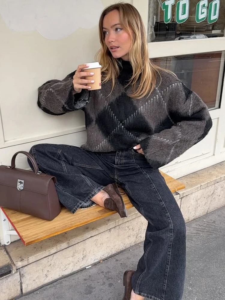 Otoño moda suéter bordado ajustado Sexy Mini faldas de punto trajes 2025 jersey de punto y falda conjuntos de dos piezas mujeres