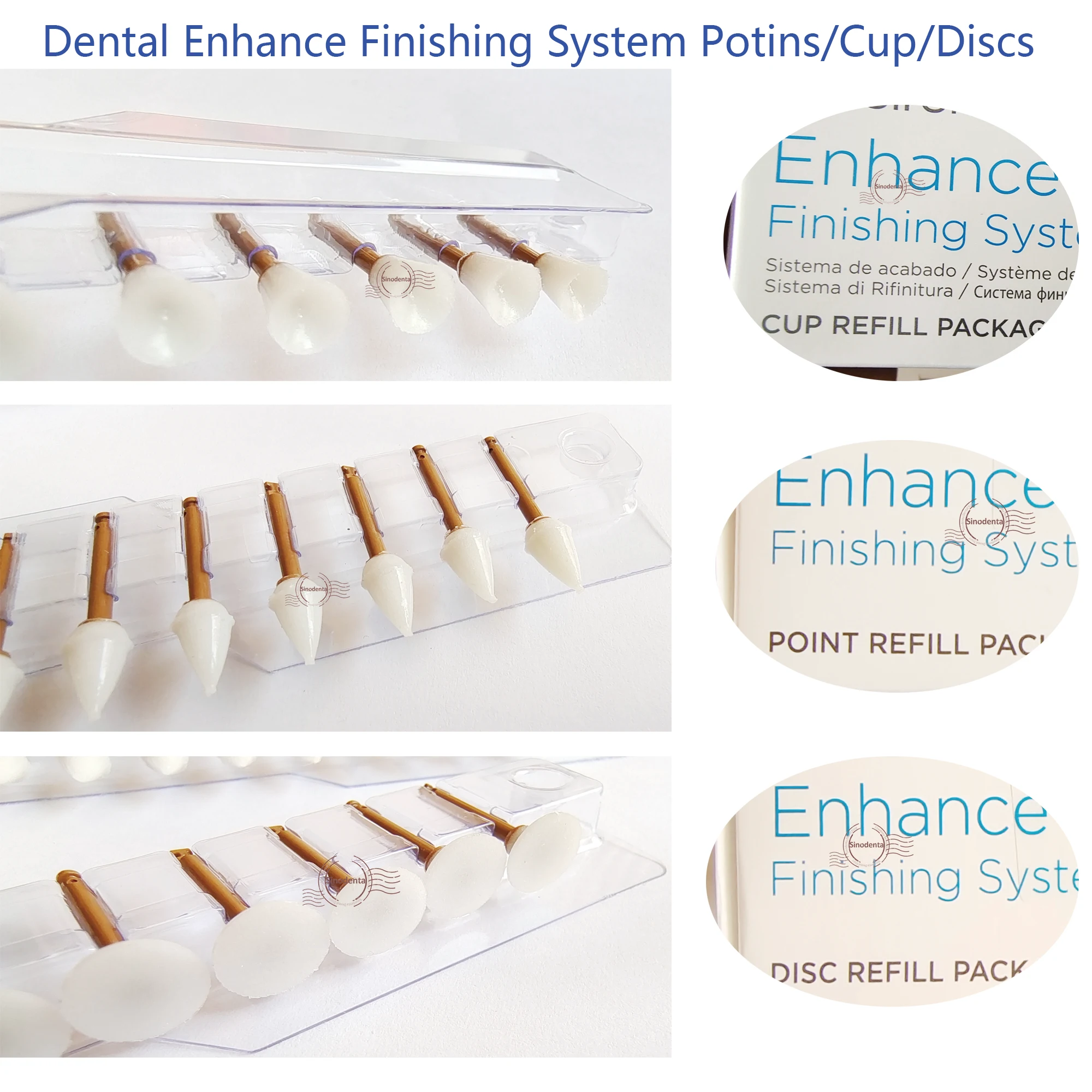 New 1 Box Dental Polishing Grinding Discs Polishing Finishing Cups Dentsp Enhance Dental Polishing Points Composite Restoration