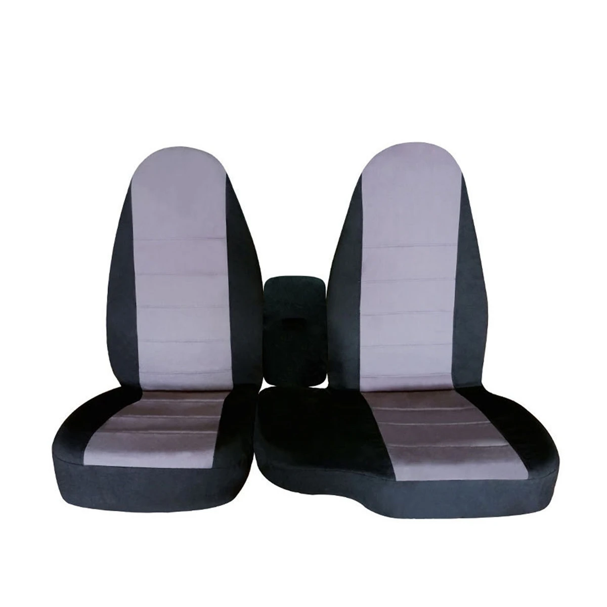 2PCS for Ford Ranger 60/40 High Back Seat Cover Front Car Seat Cover Cushion No Armrest Cover 1998 -2003 Dark Grey