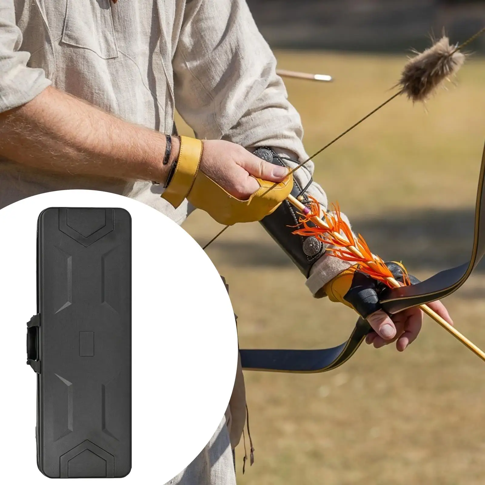 

Recurve Bow Case Professional Shockproof Durability Lightweight Carry Case