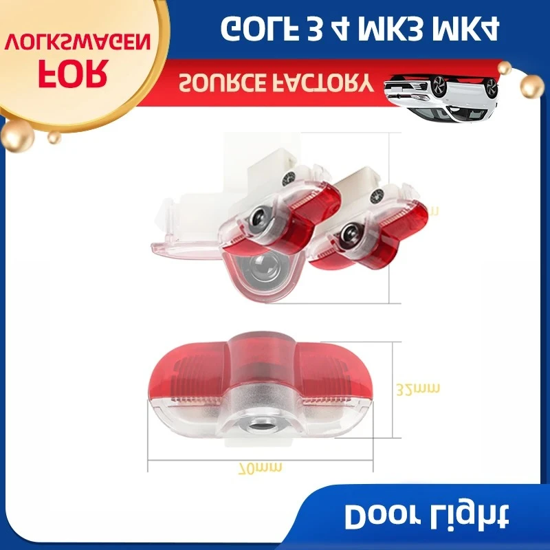 

Для VOLKSWAGEN VW Держатели чашек Автомобильный мусор 2X НОВЫЙ светодиодный светильник для двери автомобиля Приветственный призрак Тень Предупреждающий свет Аксессуары Для VW Golf 3 4 Mk3 M