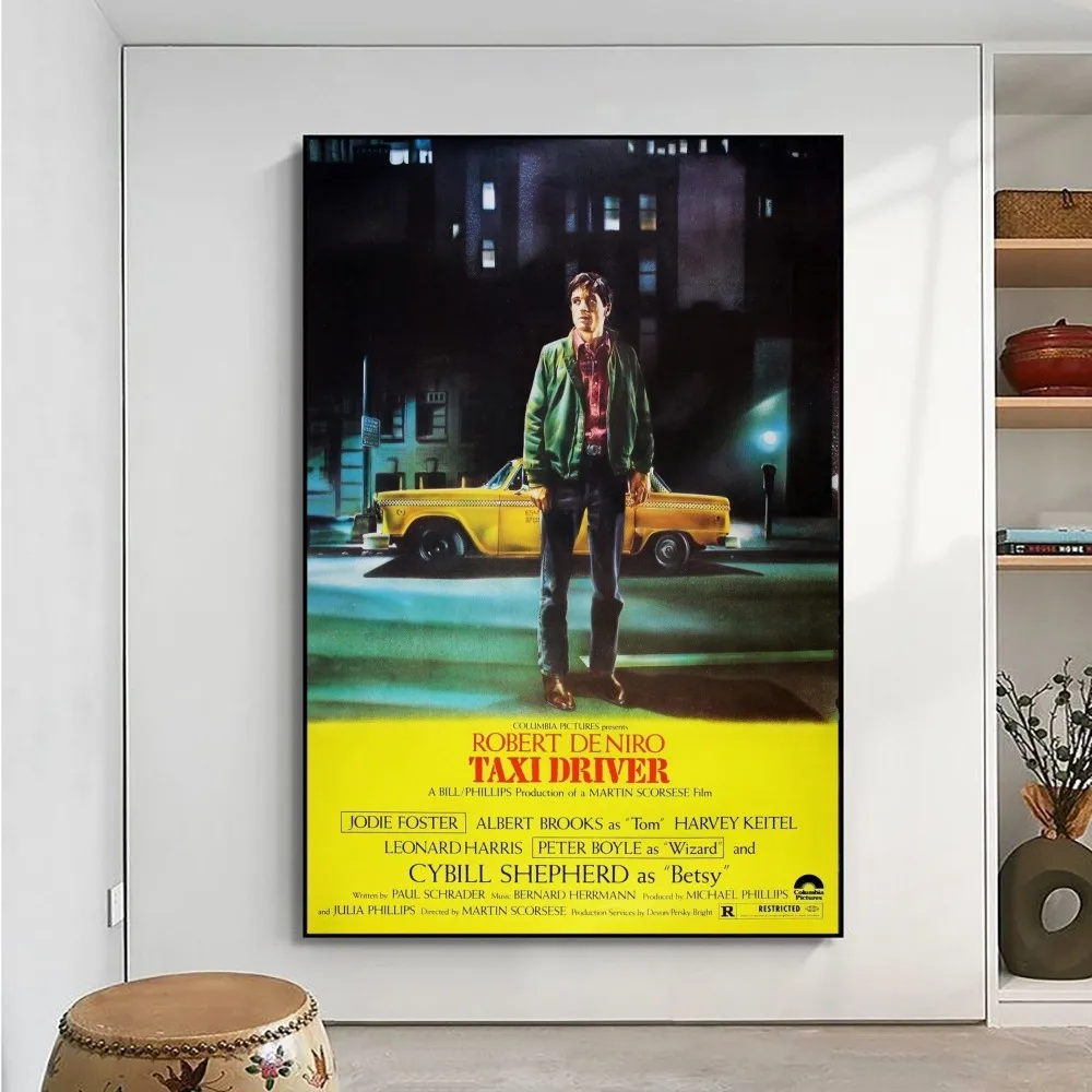 Taxi Driver Movie Poster No Framed Poster Kraft Club Bar Paper Vintage Poster Wall Art Painting Bedroom Study Stickers