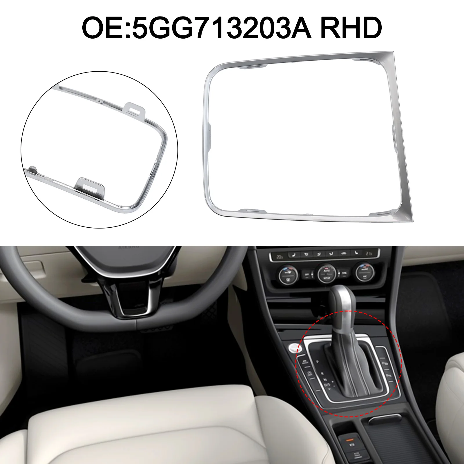Aftermarket Shift Knob 5GG713203A Restores Functionality And Style Stainless Steel Construction User-Friendly Design