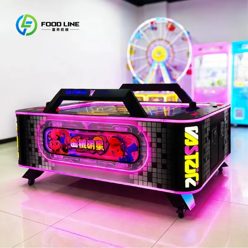 Custom Coin Operated Iron Sports Game Machine Air Hockey Table Interactive Multi-ball Motion Sensing Ticket Redemption