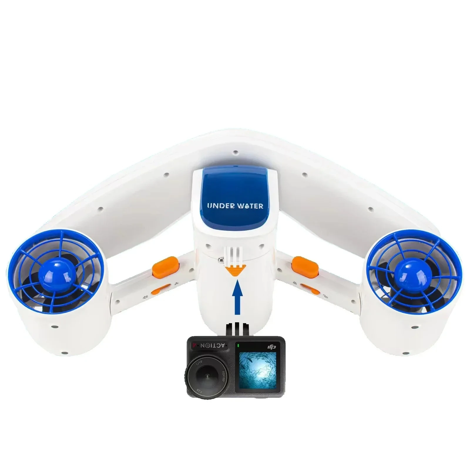 

480W Electric Underwater Scooter with Dual Speed Underwater Thruster for Diving in Marine Swimming Pools