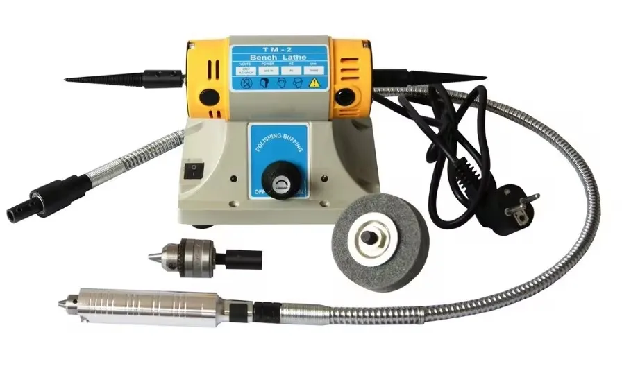 

TM-2 Benchtop Jewelry Polisher 1/6HP Variable Speed Polishing Motor