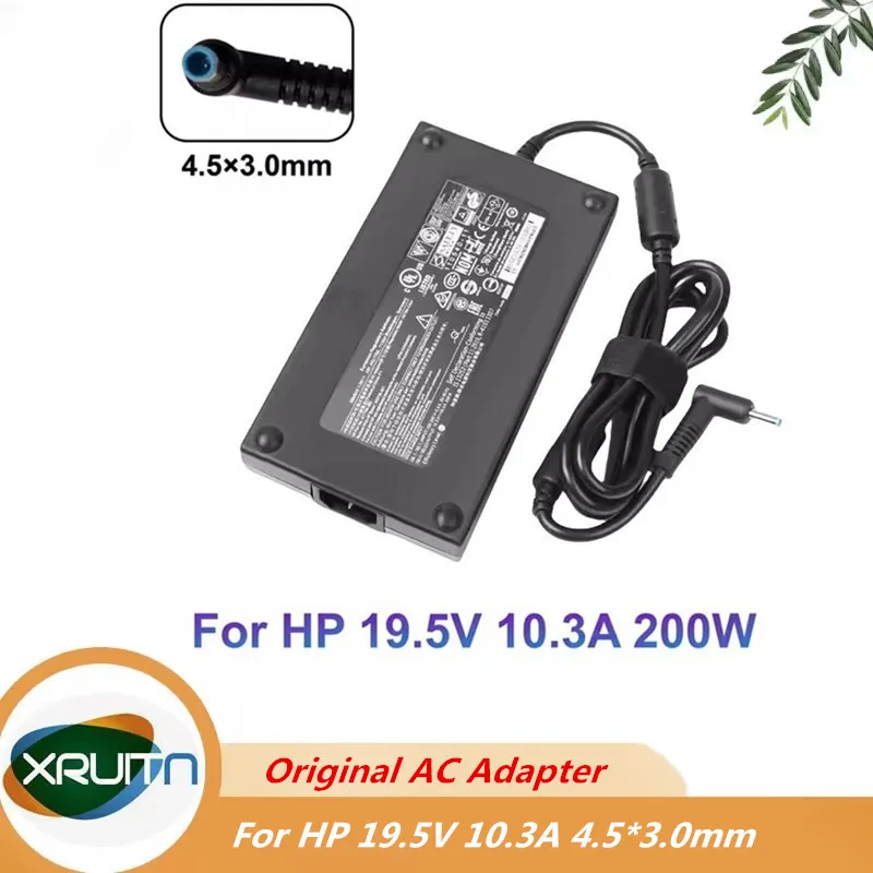 Original For HP ZBook 17 G3 TPN-CA03 A200A008L 835888-001 Kul400 19.5V 10.3A 200W 4.5*3.0mm Ac Power Adapter Laptop Charger