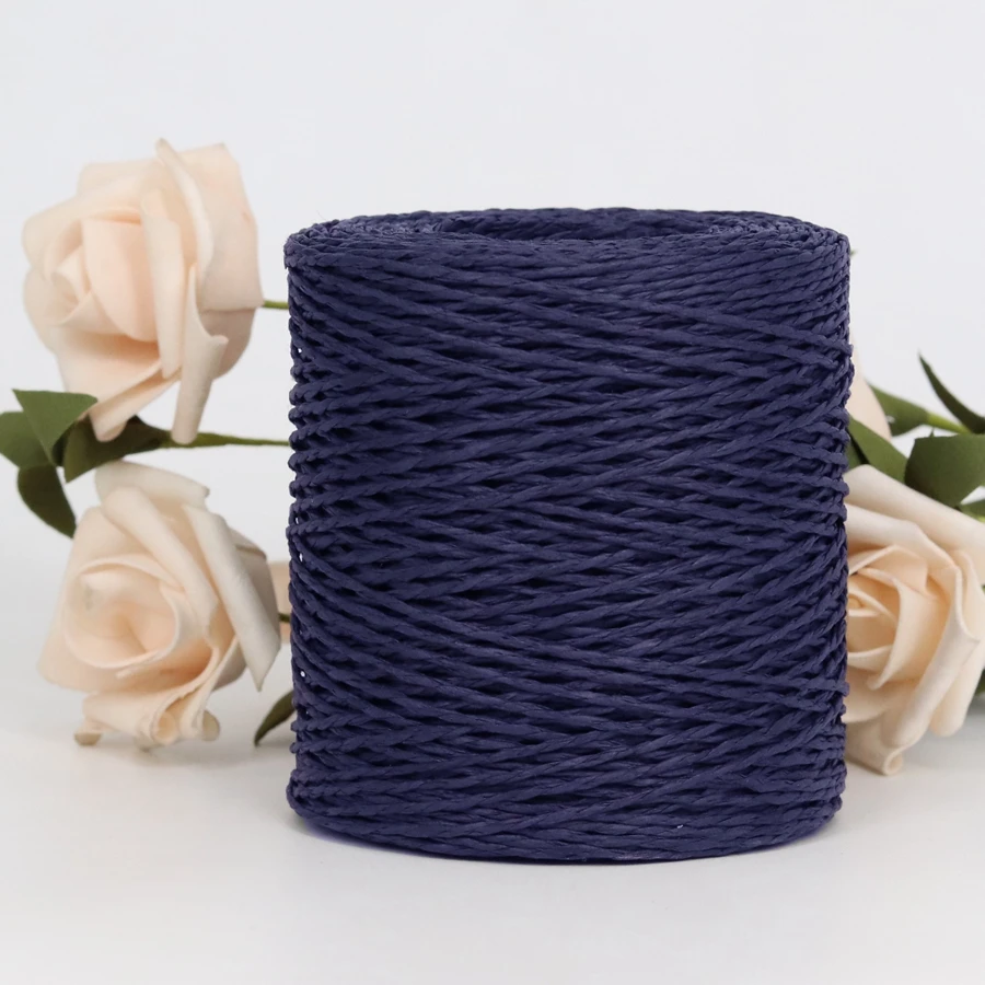 100g/Ball Raffia Yarn Kintting Paper Straw Yarn for Crocheting Hat Fancy Yarn Flower Packing Summer Fashion Handmade Material