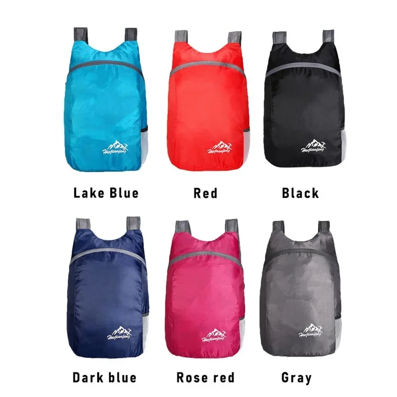 Men Women Sports Bags Folding Collapsible Traveling Backpack Outdoor Hiking Running Camping Waterproof Bag