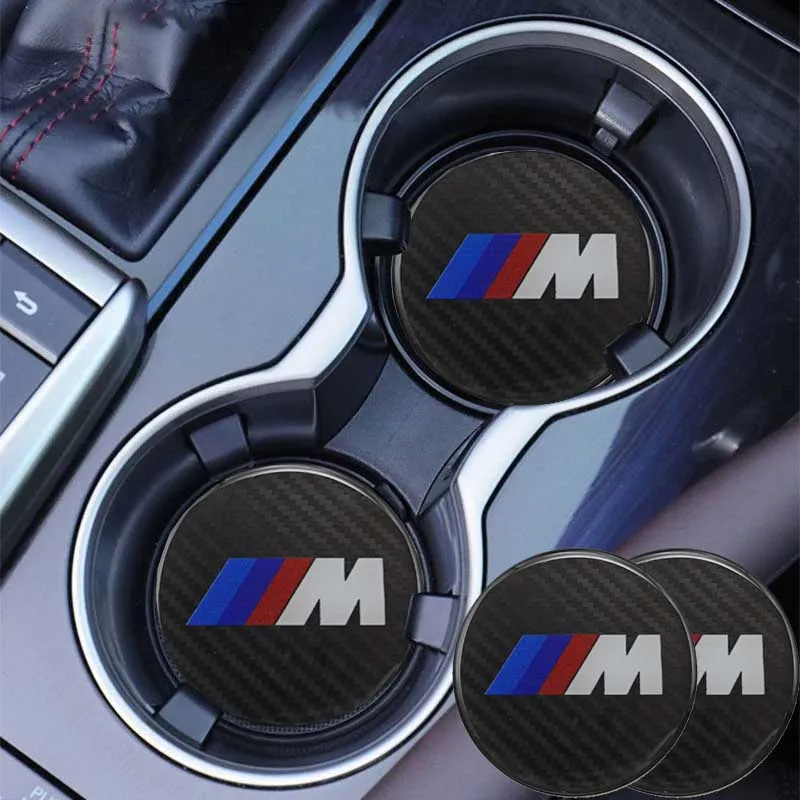 BMW Exclusive Car Interior Water Cup Mat For BMW E46 E90 E60 F30 F10 E39 E36 F20 G30 G20 E87 E92 E91 E30 F11 F31 X1 X2 X3 X5 X4