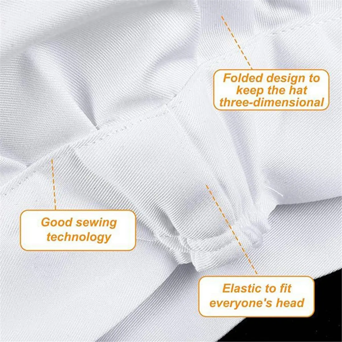 2pcs Professional Chef Hats,Adjustable Chef Hat ,Elastic Cotton Chef Hat Kitchen Cooking Hats Cap Party Baking