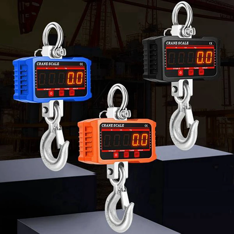 Digital Crane Scale 1500KG Industrial Hanging Scale,Portable Scale Industrial Heavy Duty Crane Scale Durable Easy To Use