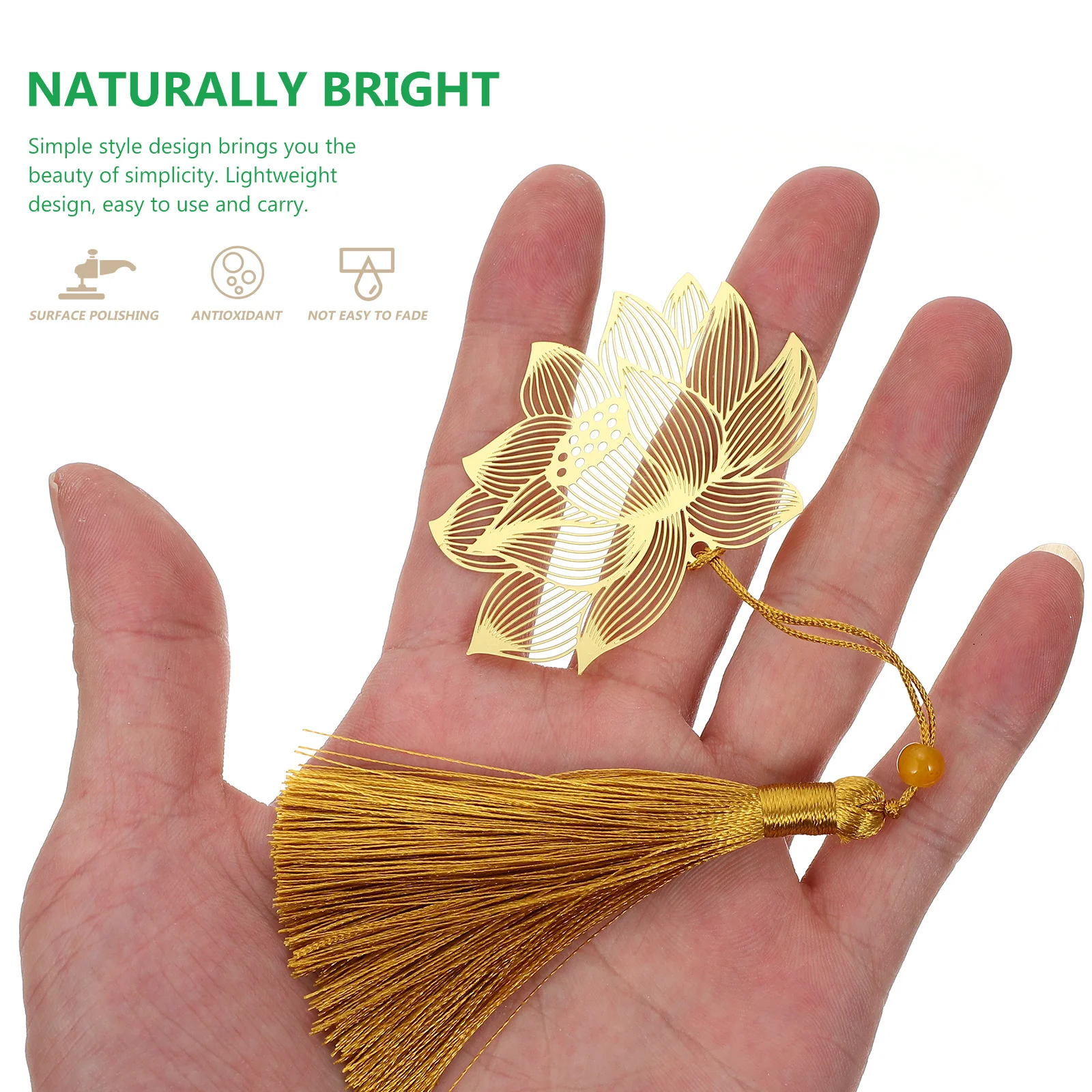 

3 Pcs Metal Bookmark Marks for Books Magnetic Bookmarker Bookmarks Office Hollow Unique Tassel Blank Student