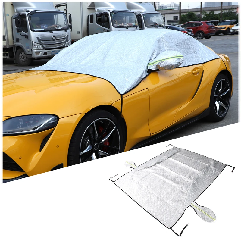 

For Toyota GR Supra 2019-2022 Car Windshield Snow Anti Frost Cover Windproof Winter Ice Snow Shield Trim Accessories