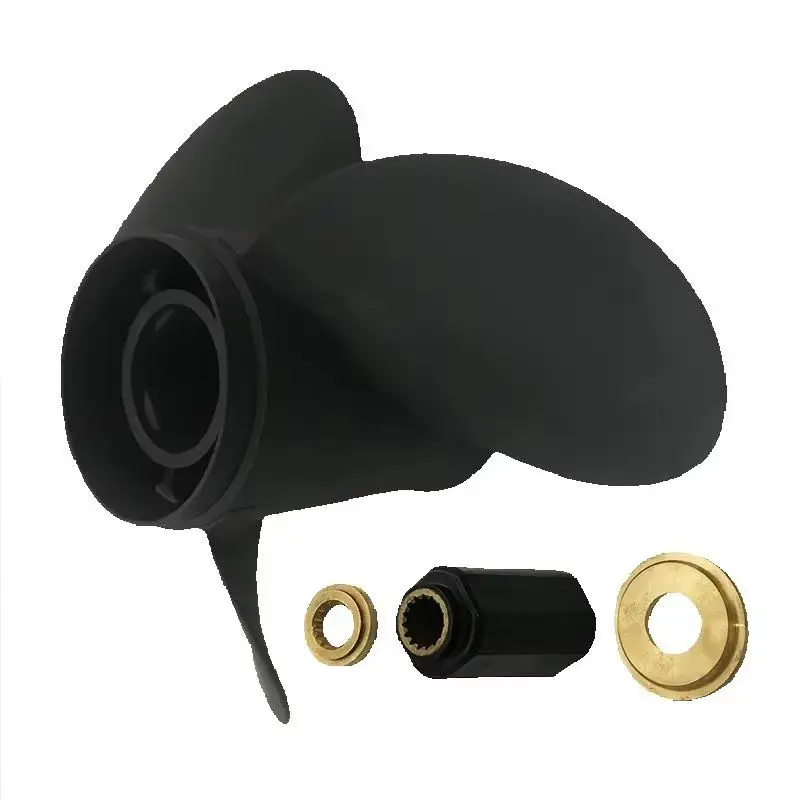Hélice de Motor de Popa de Alumínio BoatMan com Cubo Intercambiável 16x18.5 para Mercury 90CT-400HP 15 Estrias Peças para Barco LH RH