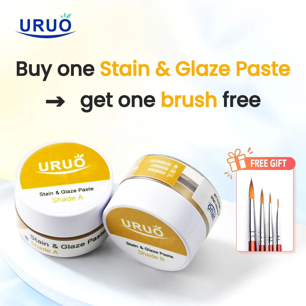 

Buy Dental Stain & Glaze Paste get One Porcelain Pen Free Muilt-color Paste Low Temperature Glass ceramics 4g Staining Paste