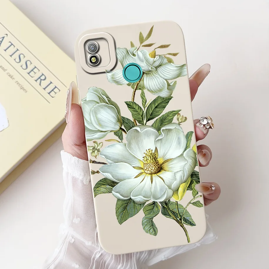 ل Tecno Pop 4 حافظة Pop4 Lte غطاء BC2c BC1s موضة زهرة الغروب لينة السائل سيليكون جراب هاتف ل Tecno Pop 4 Air Pro Capa #3